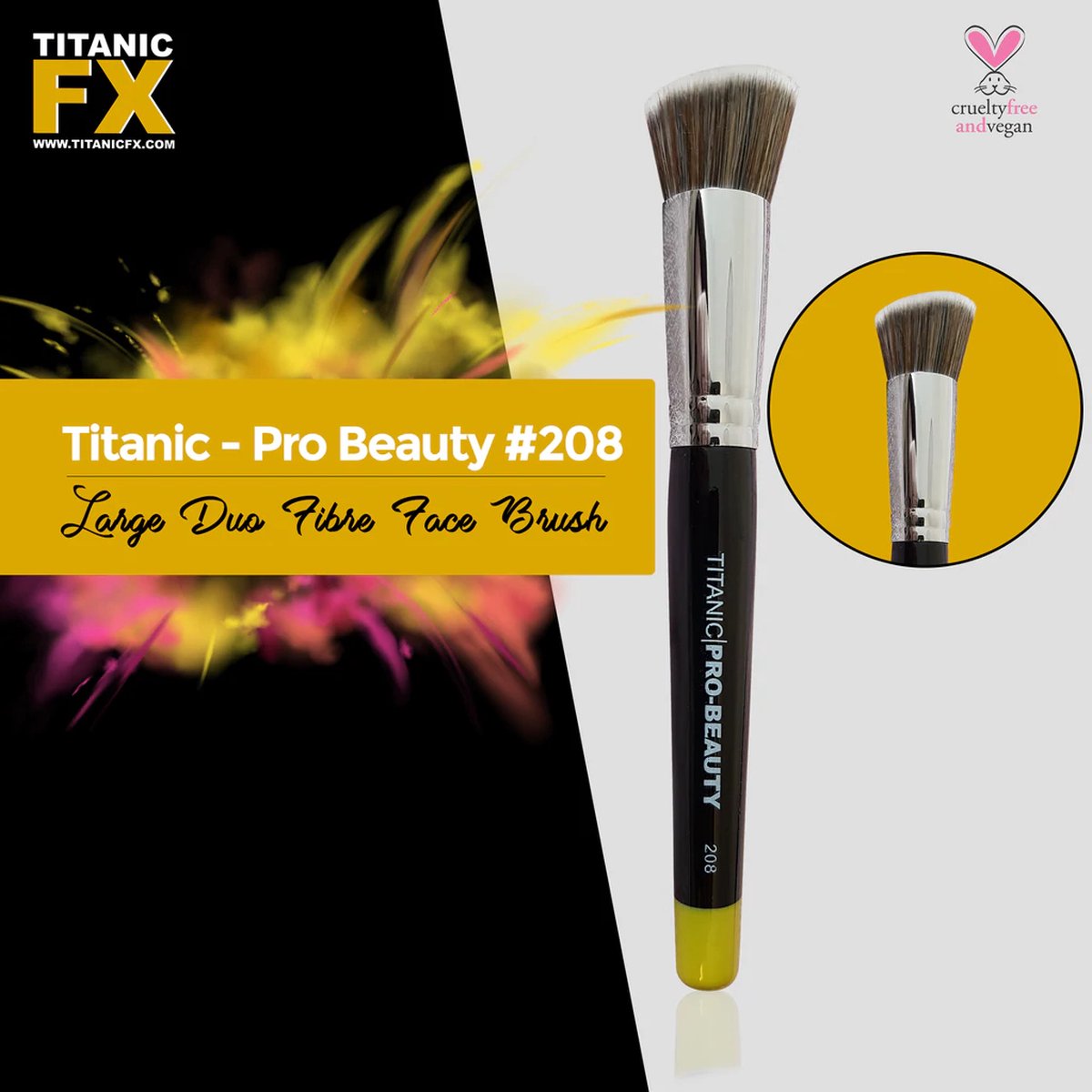 Titanic FX Brush Large Face Blender 208 | Beauty penseel